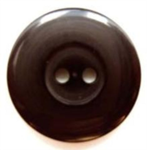 B5062 19mm Black Gloss 2 Hole Button - Ribbonmoon