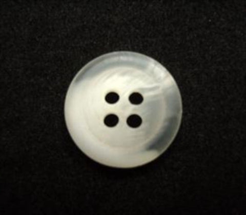 B15908 15mm Tonal Bridal and Ice White Bone Sheen 4 Hole Button - Ribbonmoon