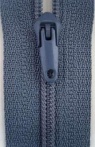 Z2836 18cm Pale Wedgewood Blue Nylon Pin Lock No.3 Closed End Zip - Ribbonmoon