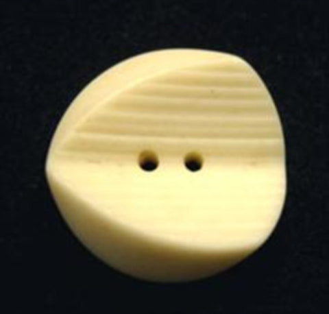 B15951 19mm Antique Cream Bone Sheen Very Chunky 2 Hole Button - Ribbonmoon