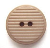 B5773 18mm Pale Beige Textured Matt Centre 2 Hole Button - Ribbonmoon