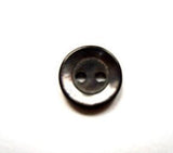 B15862 11mm Black Based 2 Hole Button, Nacre Shell Effect Shimmer - Ribbonmoon