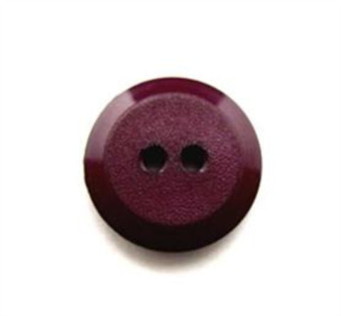 B15274 16mm Maroon Matt Centre 2 Hole Button - Ribbonmoon