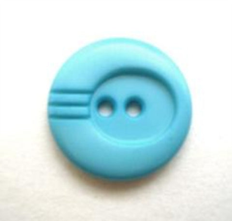 B8661 15mm Turquoise Soft Sheen 2 Hole Button