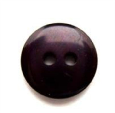 B6176 15mm Blackberry High Gloss 2 Hole Button - Ribbonmoon