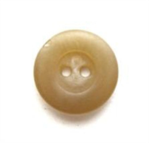 B6753 15mm Dull Camel Aaran Bone Sheen 2 Hole Button - Ribbonmoon