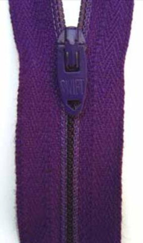 Z0209 51cm Deep Purple Nylon No.3 Closed End Zip - Ribbonmoon