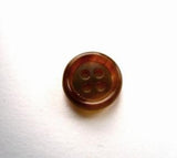 B17583 11mm Tortoise Shell Browns 4 Hole Button - Ribbonmoon