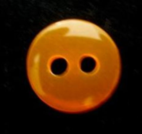 B6543 15mm Fluorescent Orange Polyester 2 Hole Button - Ribbonmoon