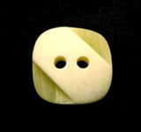 B9566 16mm Frosted Primrose Bone Sheen 2 Hole Button - Ribbonmoon