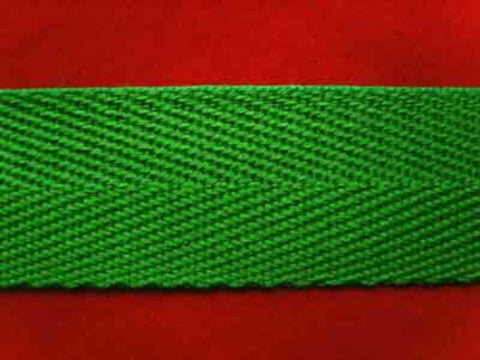 VTAPE13 25mm Emearld Green Acrylic V Tape Webbing - Ribbonmoon