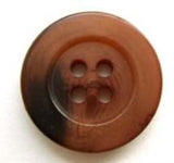 B5312 19mm Mixed Browns 4 Hole Button - Ribbonmoon