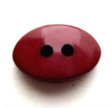 B14047 20mm Burgundy Chunky Gloss Oval 2 Hole Button - Ribbonmoon