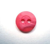 B16102 12mm Tonal Hot Pinks Bone Sheen 2 Hole Button