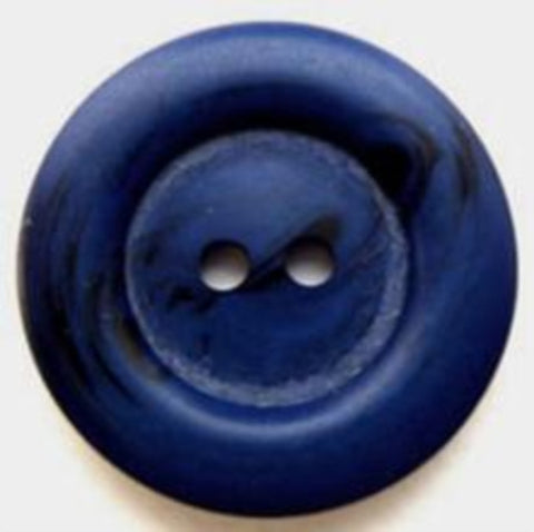 B8005 23mm Tonal Dark Dusky Royal Blue Bone Sheen 2 Hole Button - Ribbonmoon