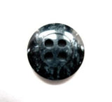 B16327 15mm Tonal Black and Grey Shimmery 4 Hole Button - Ribbonmoon