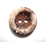 B15577 17mm Rosy Brown and Naturals 2 Hole Button - Ribbonmoon