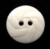 B12937 18mm White Matt  and Gloss 2 Hole Button - Ribbonmoon