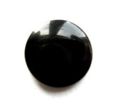 B11376 17mm Black High Gloss Shank Button - Ribbonmoon