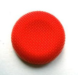 B4197 19mm Bright Flame Red Textured Shank Button - Ribbonmoon