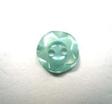 B16280 11mm New Turquoise Dished Edge(Fruit Gum)Polyester 2 Hole Button