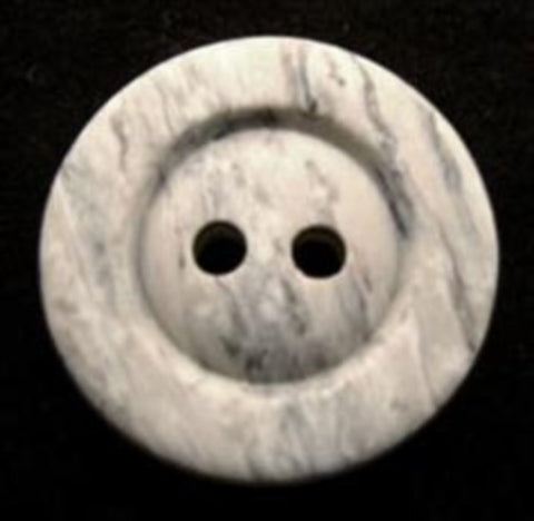 B12767 20mm Light Greys Stone Effect Matt 2 Hole Button - Ribbonmoon