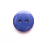 B2176 11mm Lupin Blue High Gloss 2 Hole Button - Ribbonmoon