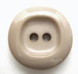 B5764 19mm Natural Beige High Gloss 2 Hole Button - Ribbonmoon