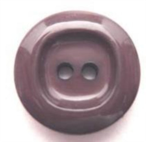 B5663 19mm Dusky Rosy Mauve High Gloss 2 Hole Button - Ribbonmoon