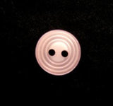 B13715 11mm Pale Pink Ringed Plyester 2 Hole Button - Ribbonmoon