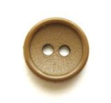 B8350 14mm Goden Fawn Matt Centre 2 Hole Button - Ribbonmoon