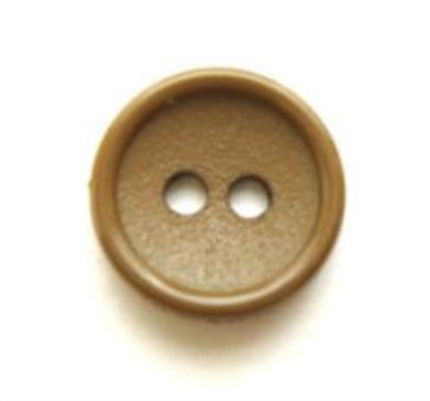 B8350 14mm Goden Fawn Matt Centre 2 Hole Button - Ribbonmoon