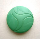 B9438 18mm Parakeet Green Textured Shank Button - Ribbonmoon