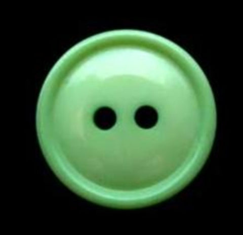 B2275 16mm Deep Mint Green High Gloss 2 Hole Button - Ribbonmoon