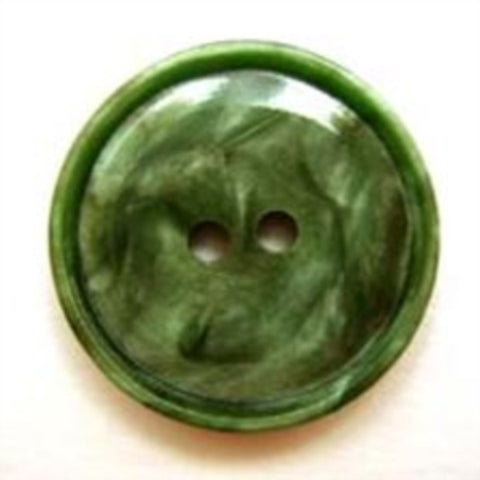 B5108 19mm Bottle Greens Variegated Polyester 2 Hole Button - Ribbonmoon