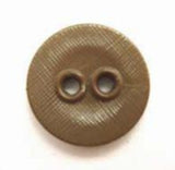 B5258 14mm Olive Lightly Textured Linen Effect 2 Hole Button - Ribbonmoon