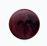 B6231 15mm Tonal Plum and Blackberry Soft Sheen 2 Hole Button - Ribbonmoon