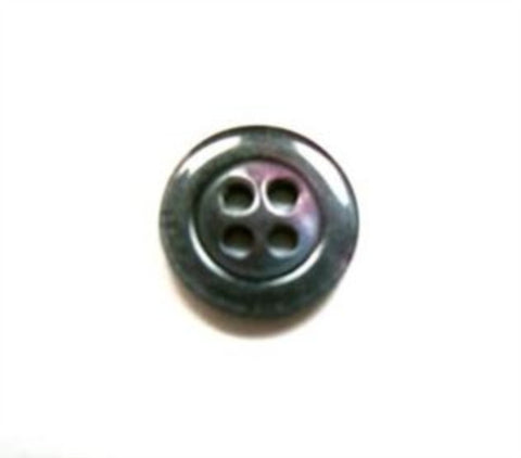 B16572 11mm Grey Based Pearlised 4 Hole Button with an Iridescence - Ribbonmoon