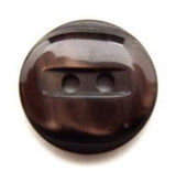 B13085 20mm Tonal Dark Brown Pearlised 2 Hole Button - Ribbonmoon