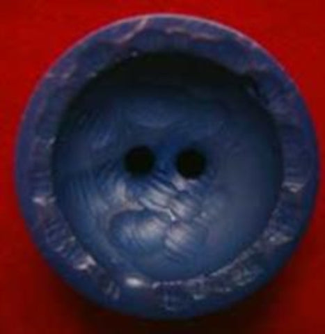 B4713 25mm Tonal Blue Very Chunky and Textured  2 Hole Button - Ribbonmoon