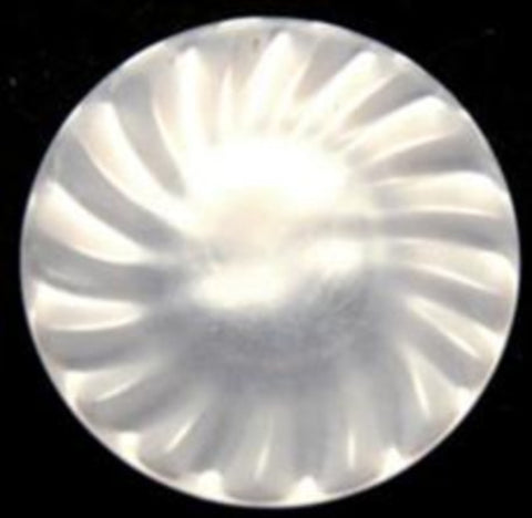 B6129 23mm Pearlised White Shimmery Textured Shank Button - Ribbonmoon