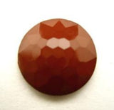 B16144 18mm Rich Brown Domed Honeycomb Shank Button - Ribbonmoon