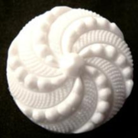 B12932 23mm White Textured Shank Button - Ribbonmoon