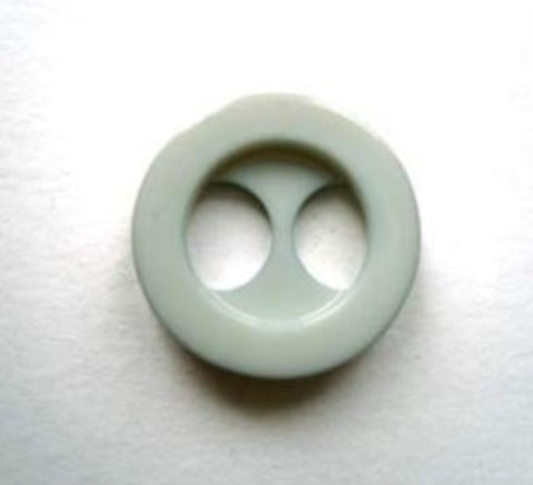 B16776 16mm Pale Blue Grey Button with 2 Large Holes