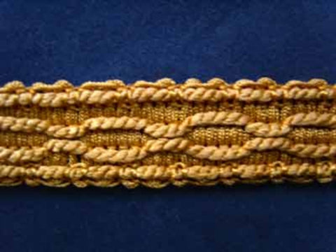 FT657 22mm Burnt Old Gold Braid Trimming