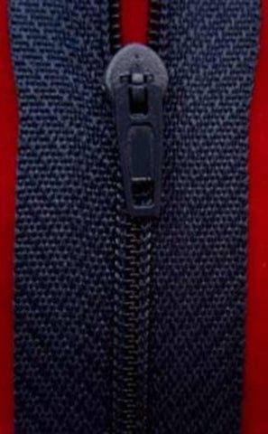 Z0689 25cm Navy Nylon Pin Lock No.3 Closed End Zip - Ribbonmoon