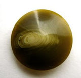 B14381 Tonal Moss Greens Glossy Button, Hole Built into the Back - Ribbonmoon