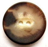 B13552 22mm Browns and Creams Matt 2 Hole Button - Ribbonmoon