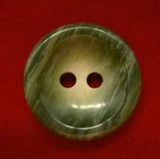 B18003 17mm Frosted Cypress Green High Gloss 2 Hole Button - Ribbonmoon