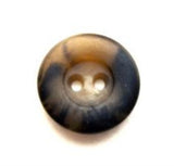 B7981 15mm Browns and Beige Bone Sheen Chunky 2 Hole Button - Ribbonmoon